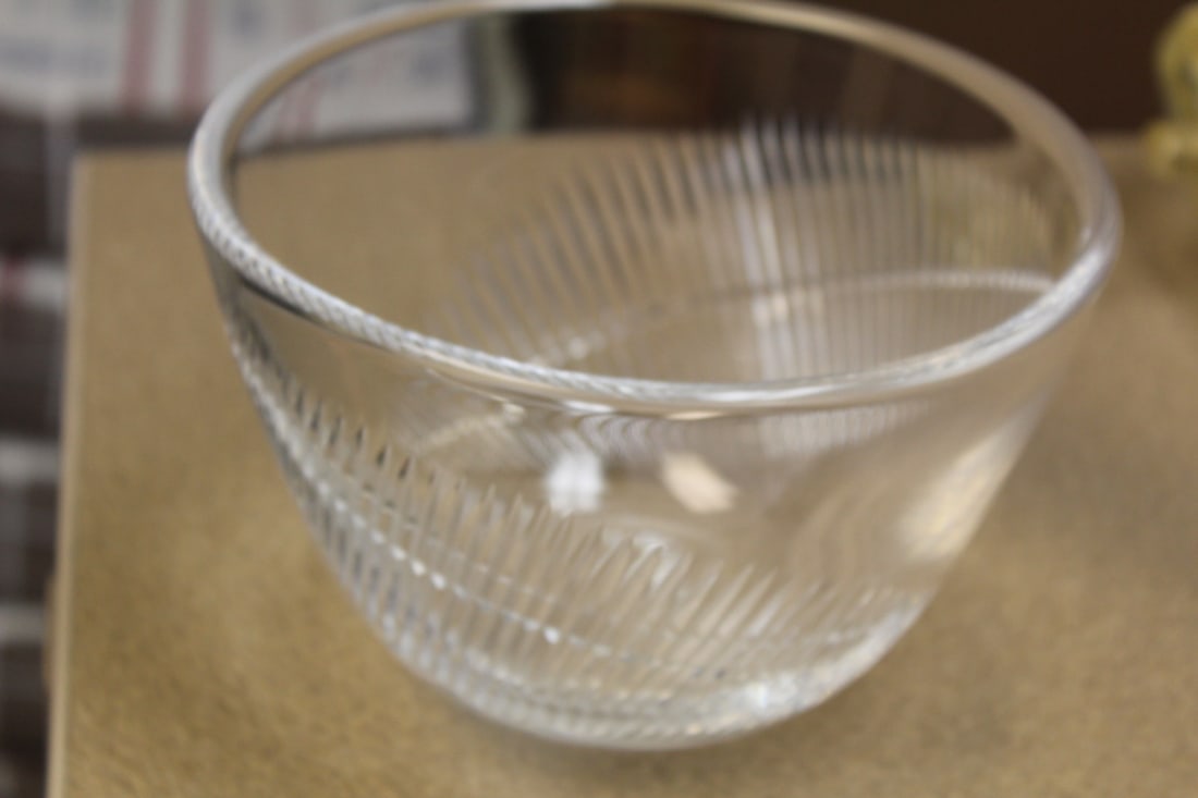 Orrefors Crystal Bowl: signed 6 3/4" in diameter