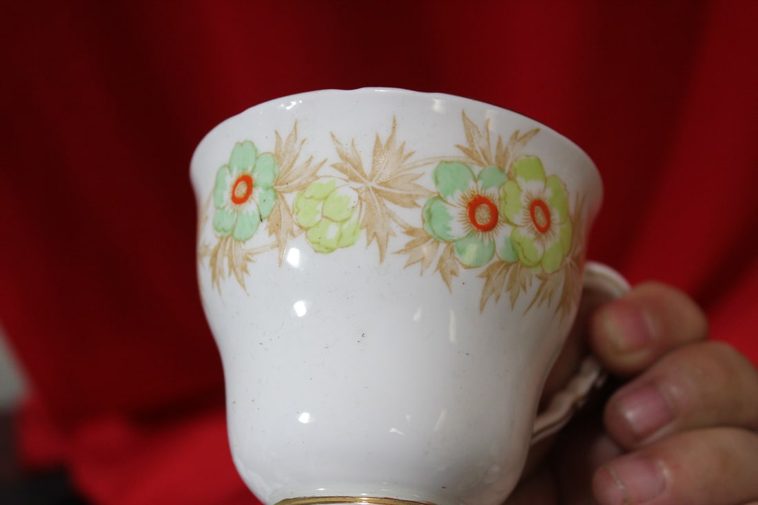 A Sroyal Stanford Bone China Cup and Saucer - 4