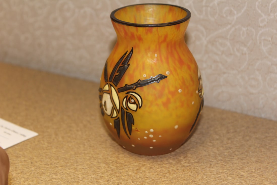 Small Signed Artglass Vase - 2