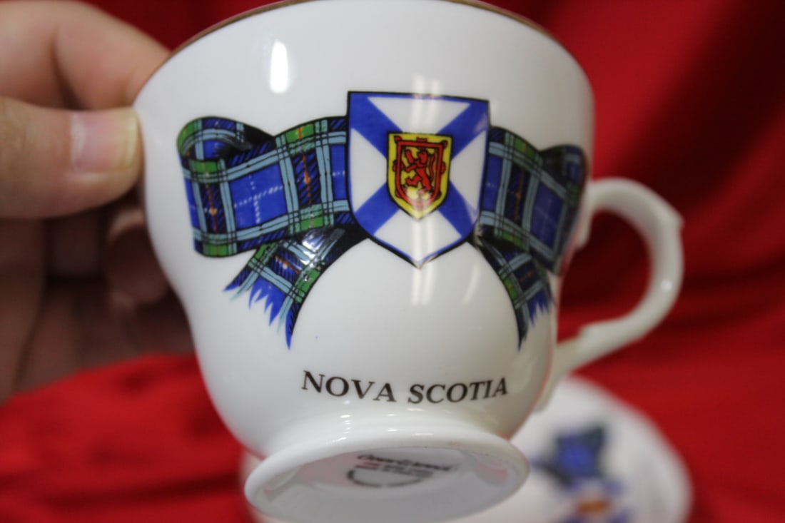 A Rare Crown Warwick Nova Scotia Cup and Saucer - 2