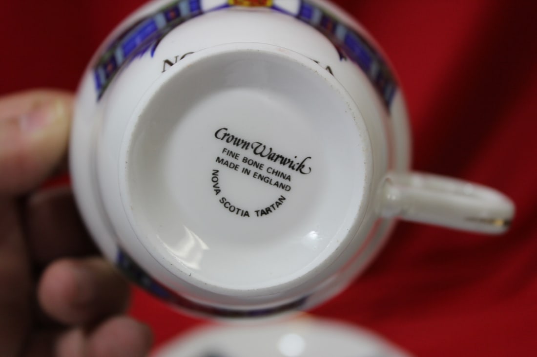 A Rare Crown Warwick Nova Scotia Cup and Saucer - 3