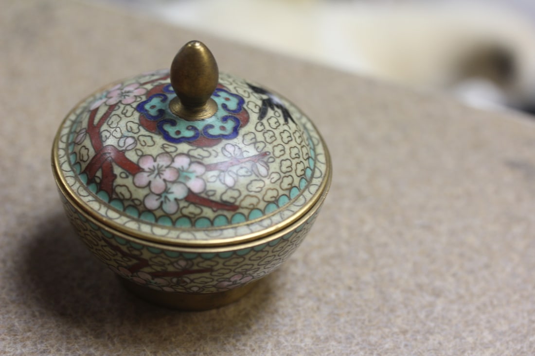 Vintage Chinese Cloisonne Small Bowl - 2