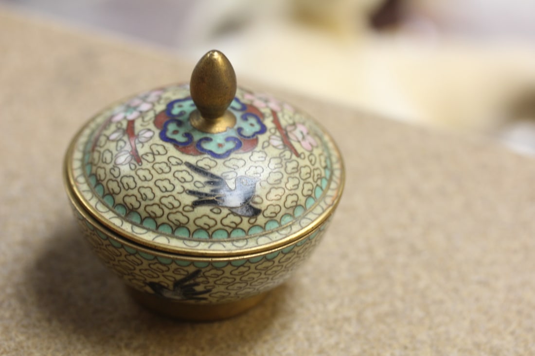 Vintage Chinese Cloisonne Small Bowl - 3