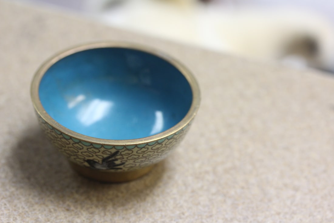 Vintage Chinese Cloisonne Small Bowl - 5