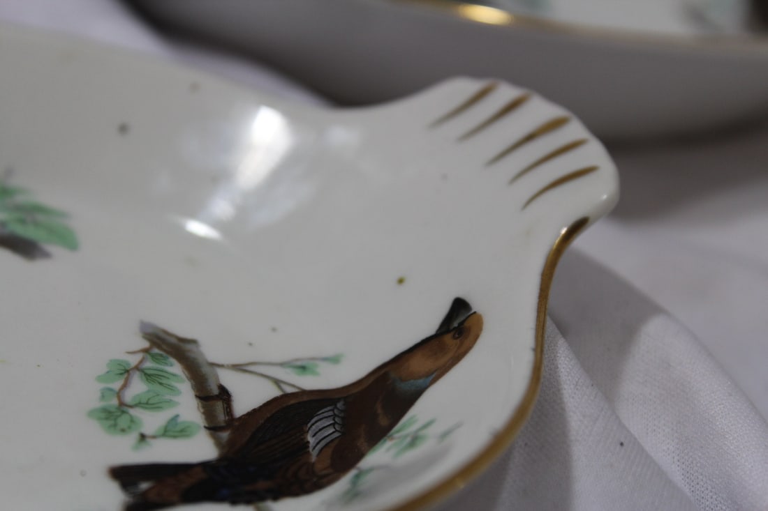 Set of 3 Le Faune Porcelain Plates/Trays - 10