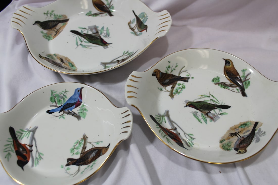 Set of 3 Le Faune Porcelain Plates/Trays - 5
