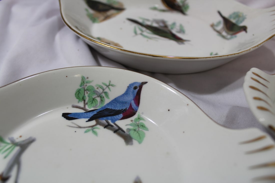Set of 3 Le Faune Porcelain Plates/Trays - 7