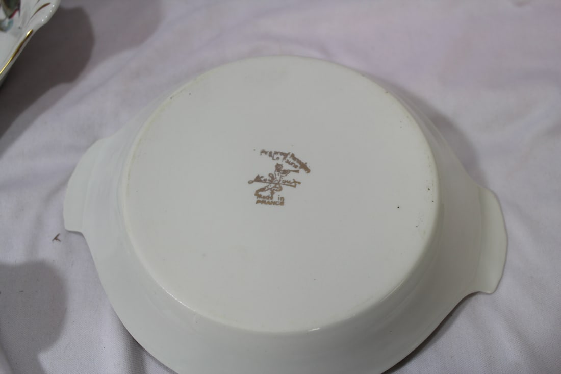 Set of 3 Le Faune Porcelain Plates/Trays - 8