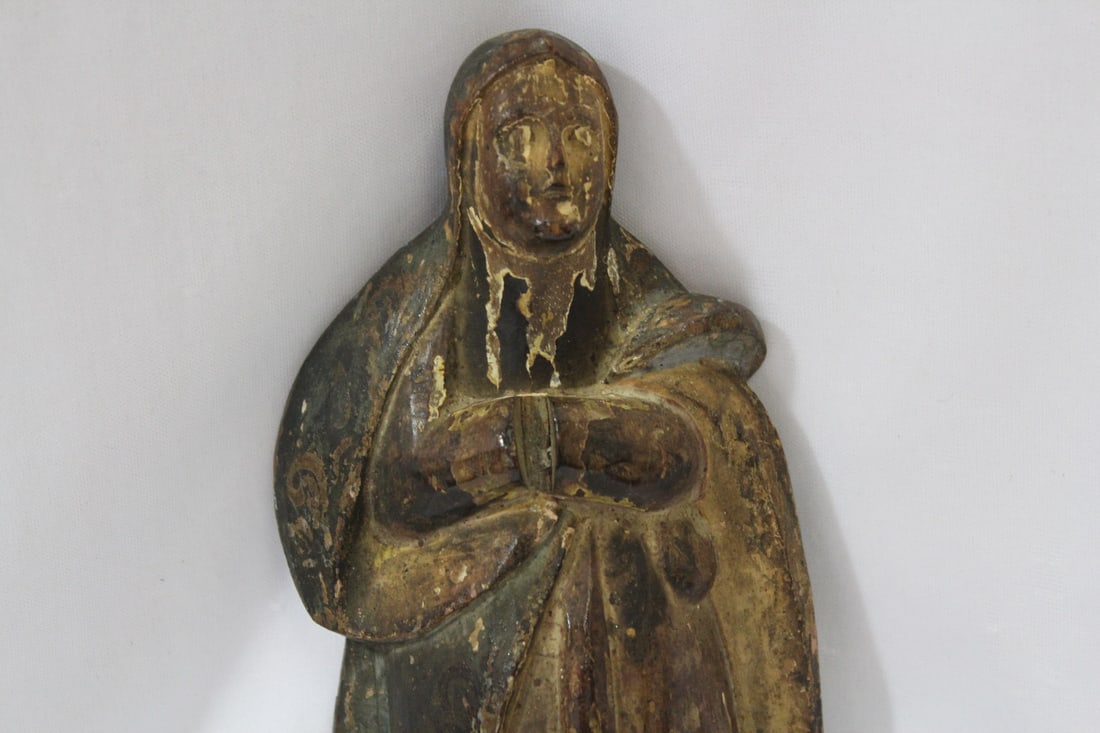An Antique Wooden Icon - 2