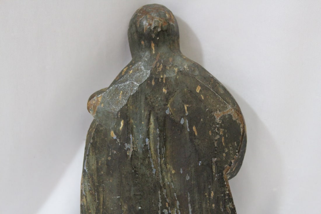 An Antique Wooden Icon - 7