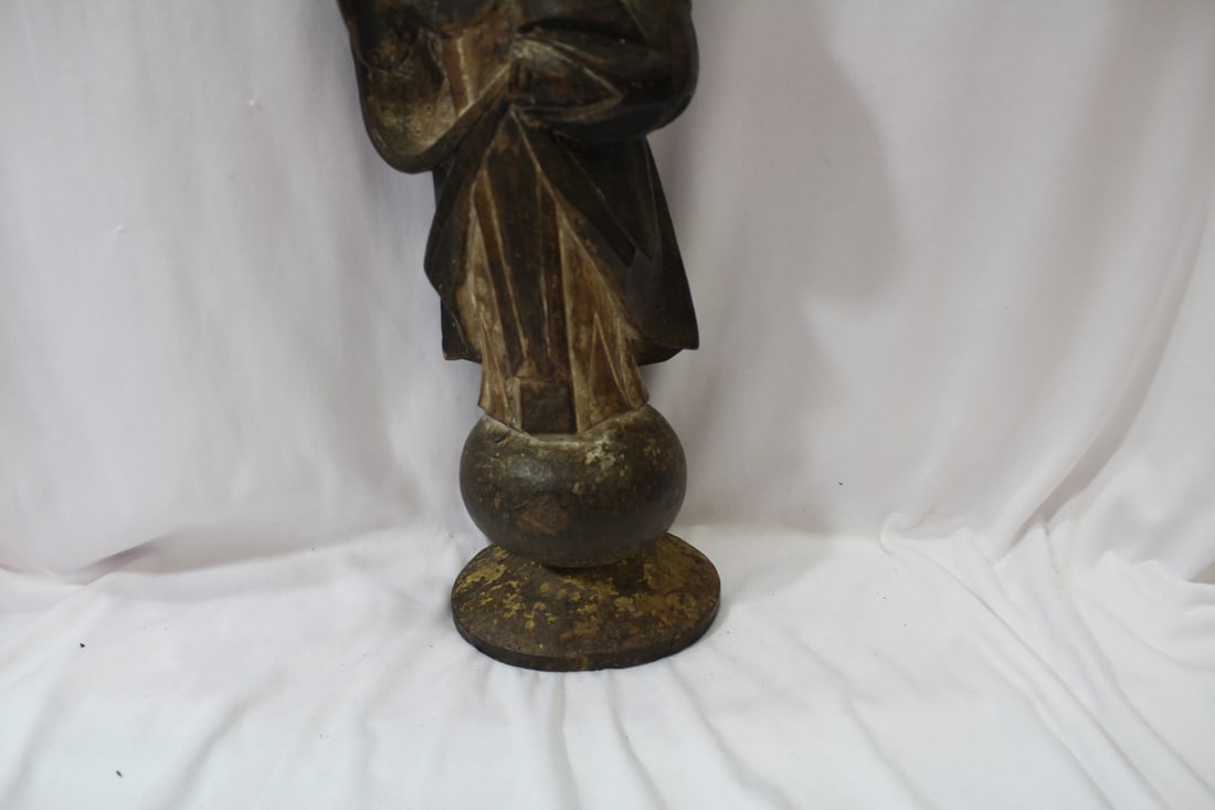 An Antique Wooden Icon - 2
