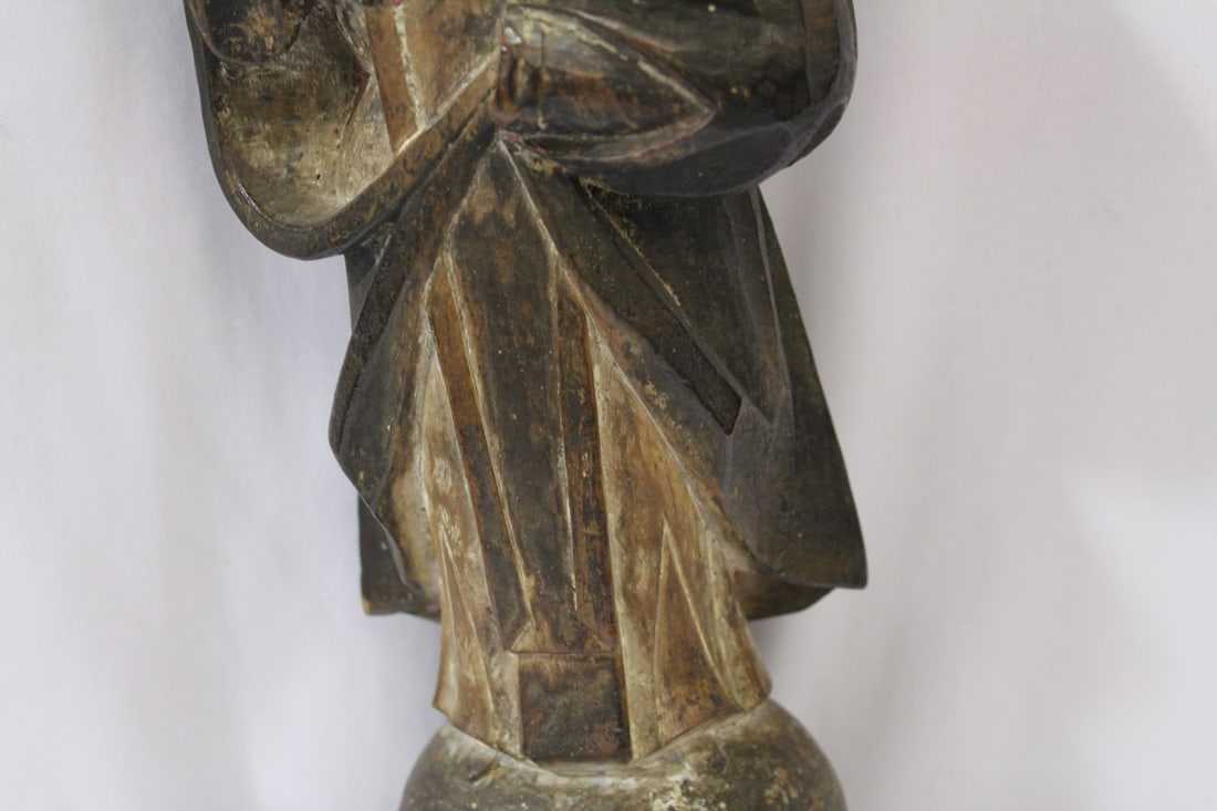 An Antique Wooden Icon - 4