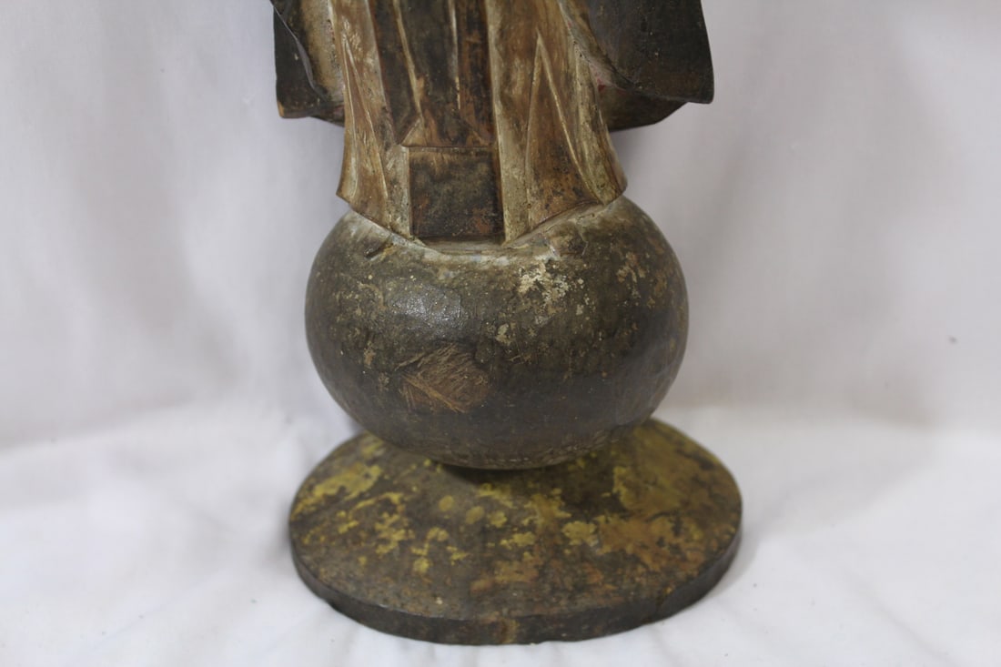 An Antique Wooden Icon - 5