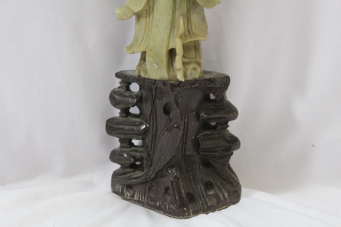 A Large Soapstone Figurine - 2