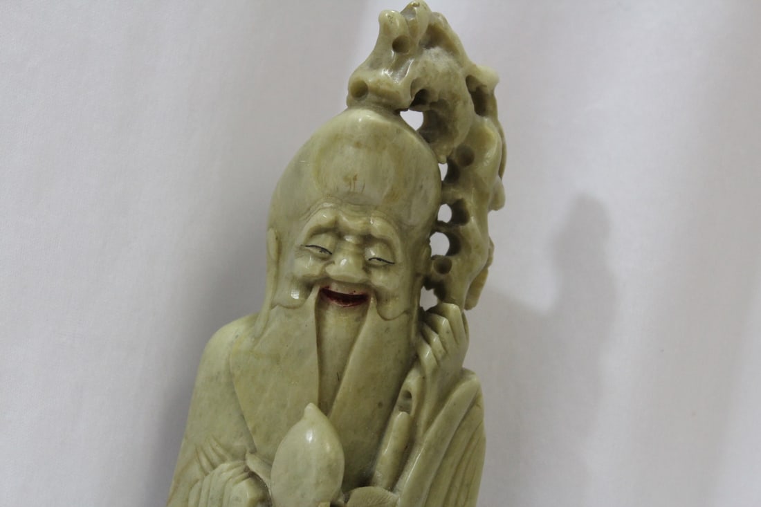 A Large Soapstone Figurine - 3