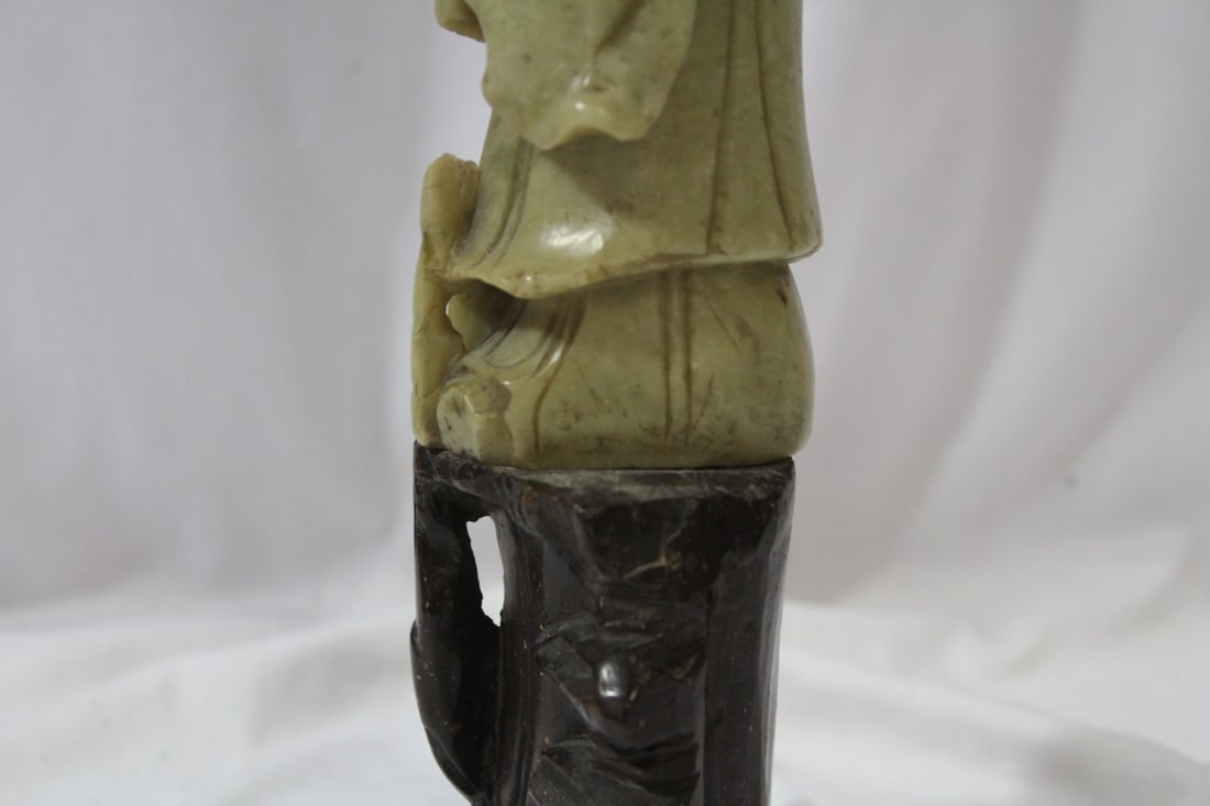 A Large Soapstone Figurine - 8
