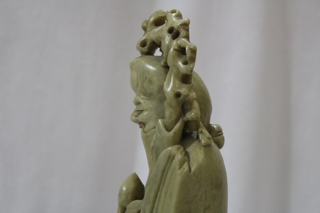 A Large Soapstone Figurine - 9