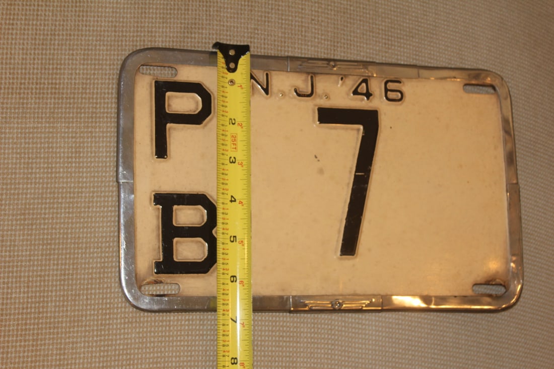 1946 New Jersey License Plate - 3