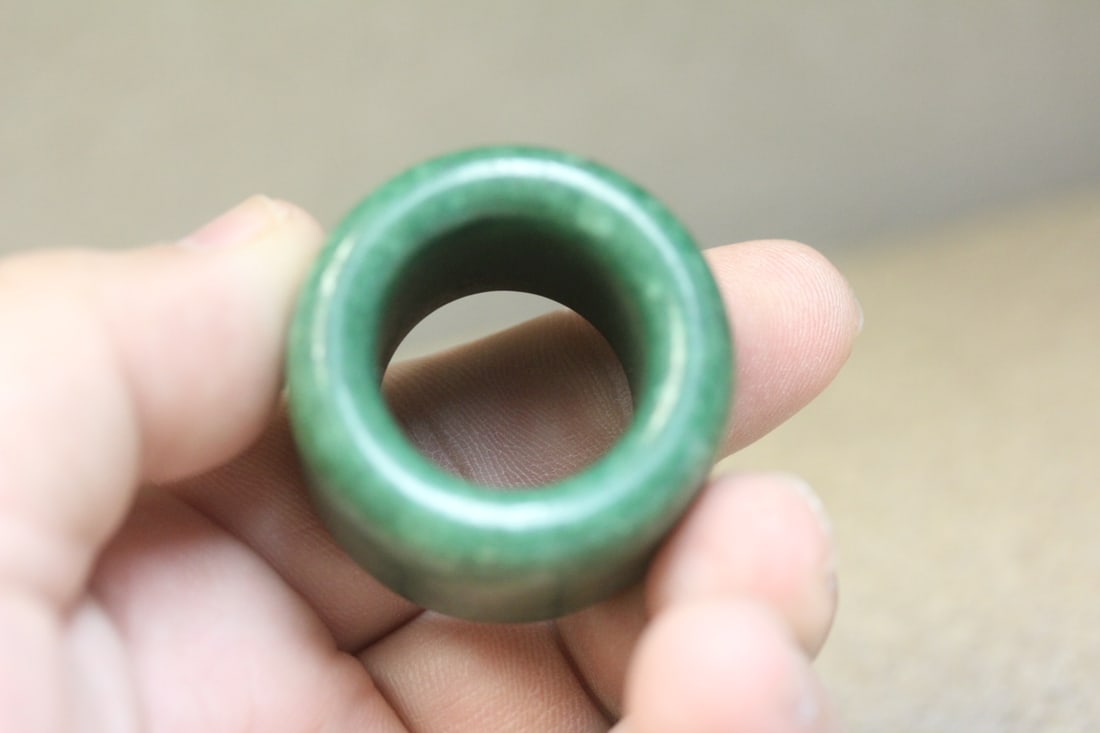 Jade or Stone Archer's Ring - 2