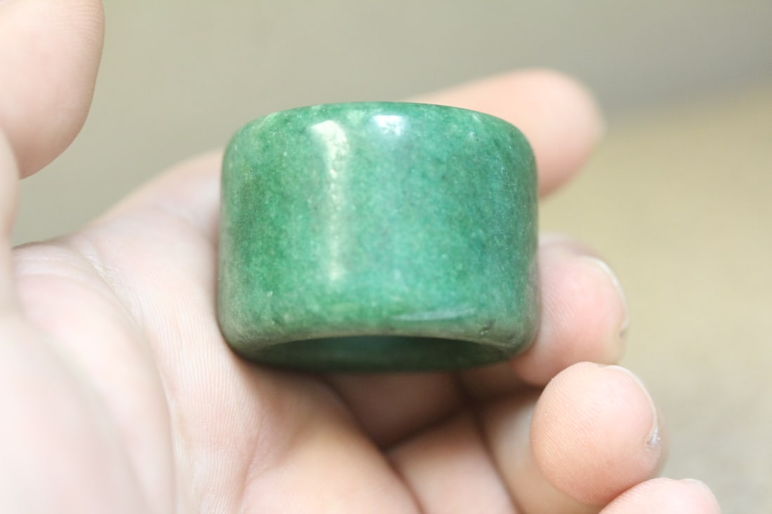 Jade or Stone Archer's Ring - 3