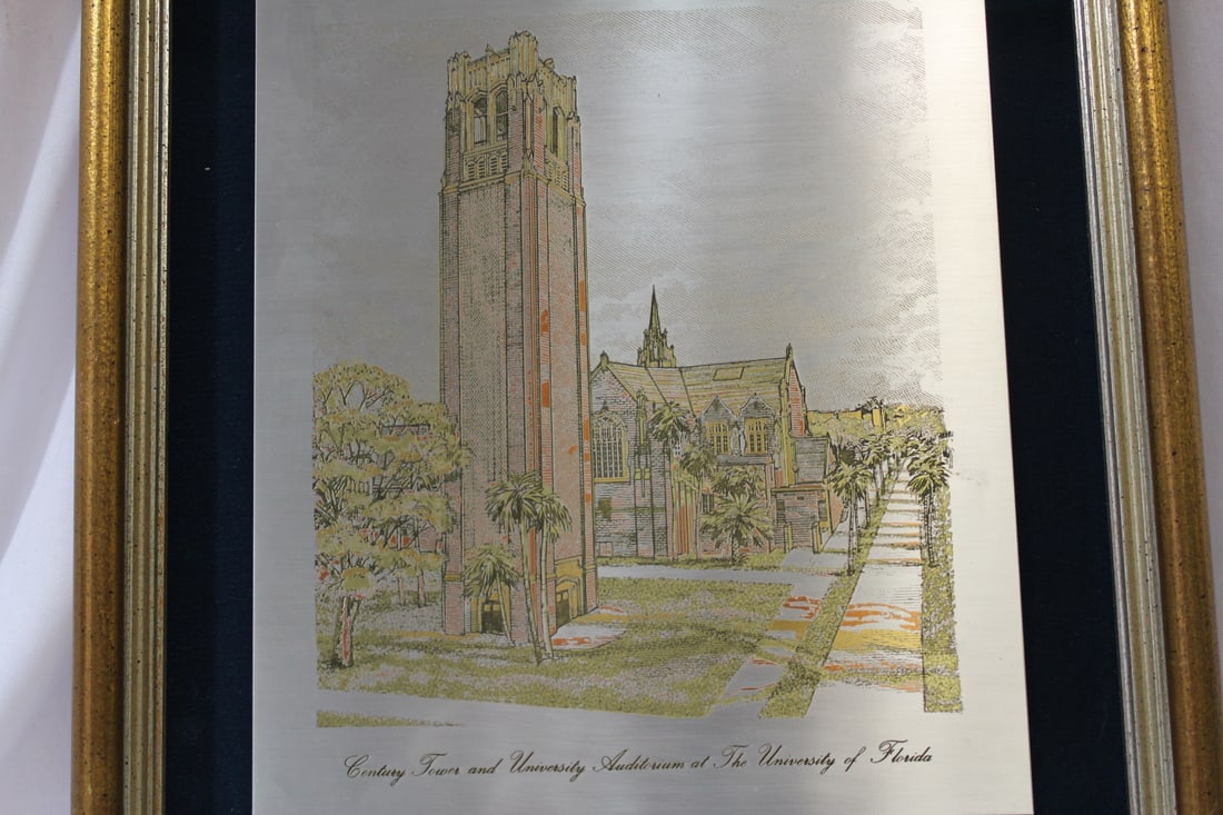 University of Florida Etching on Silver - 2