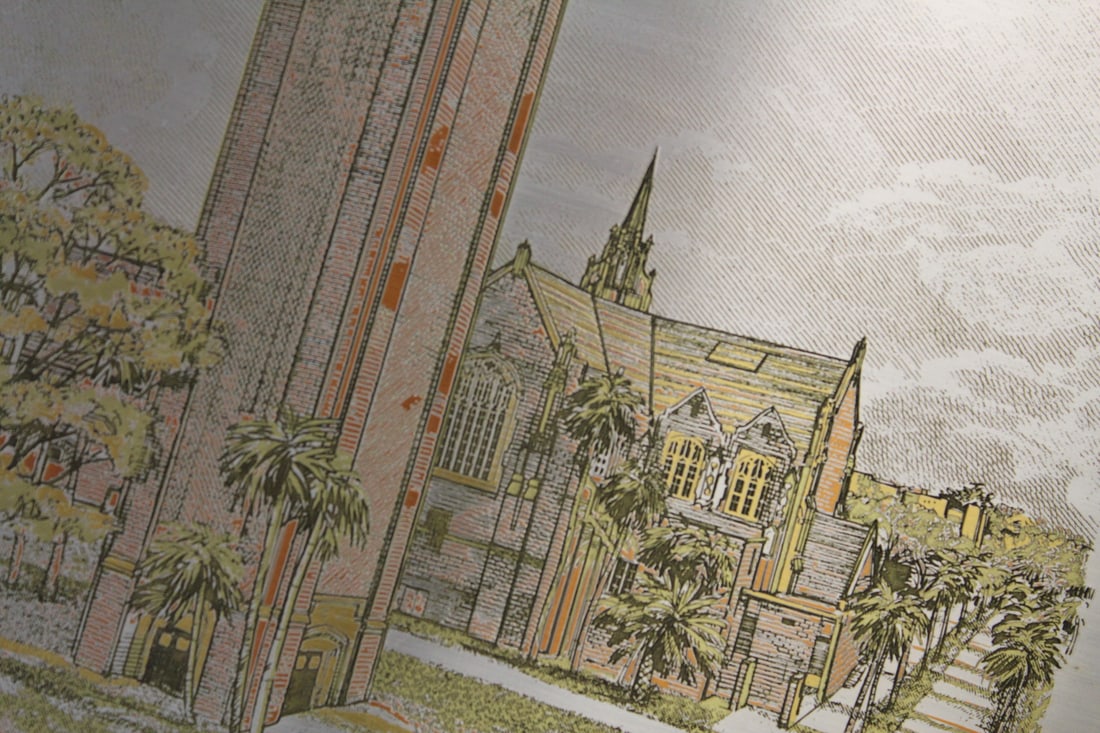 University of Florida Etching on Silver - 4