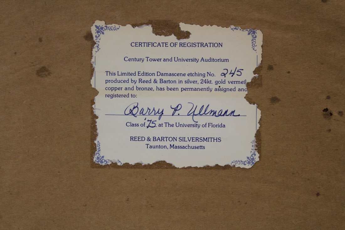 University of Florida Etching on Silver - 8