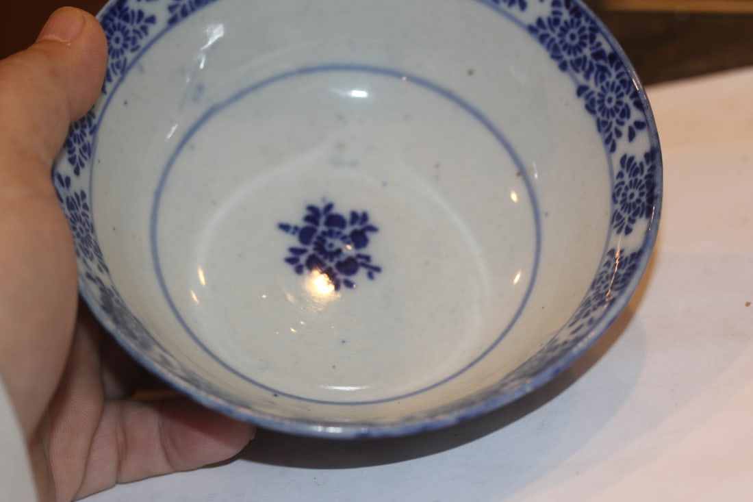Antique Blue and White Bowl - 2