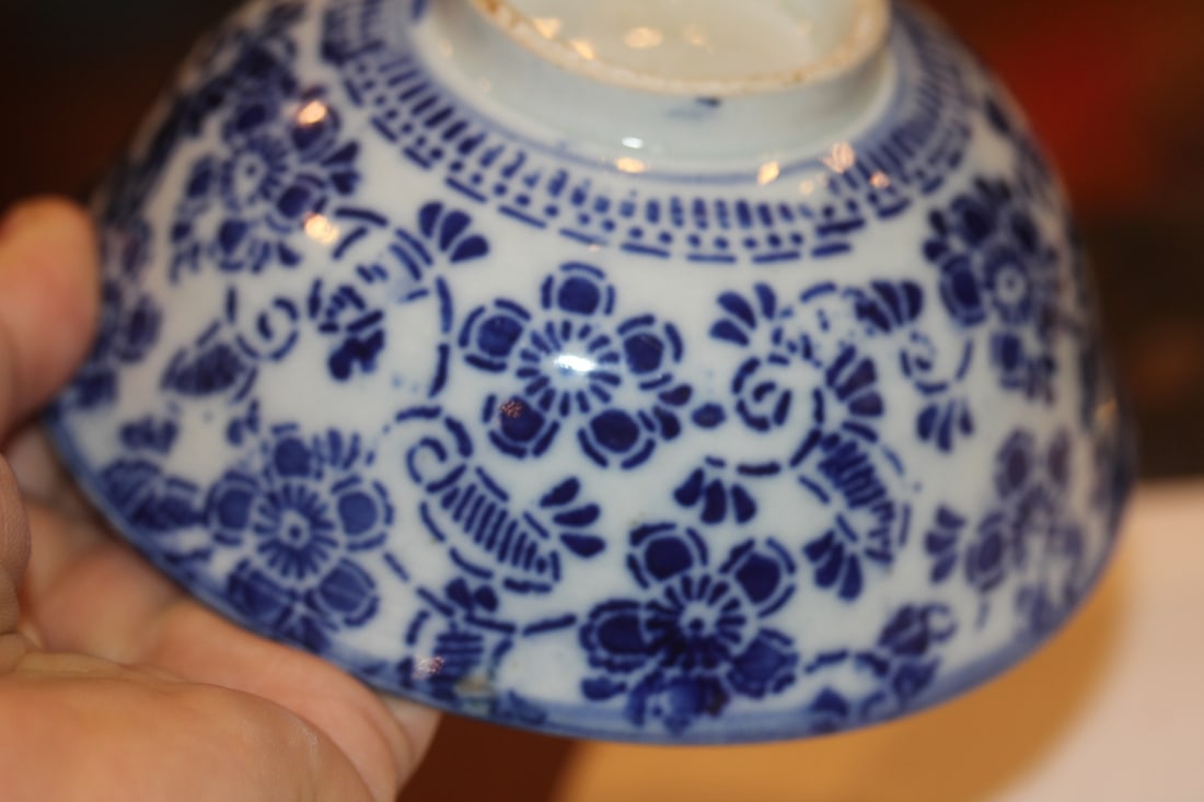 Antique Blue and White Bowl - 4