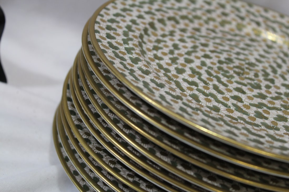 Set of 10 Kutani Salad Plates - 4