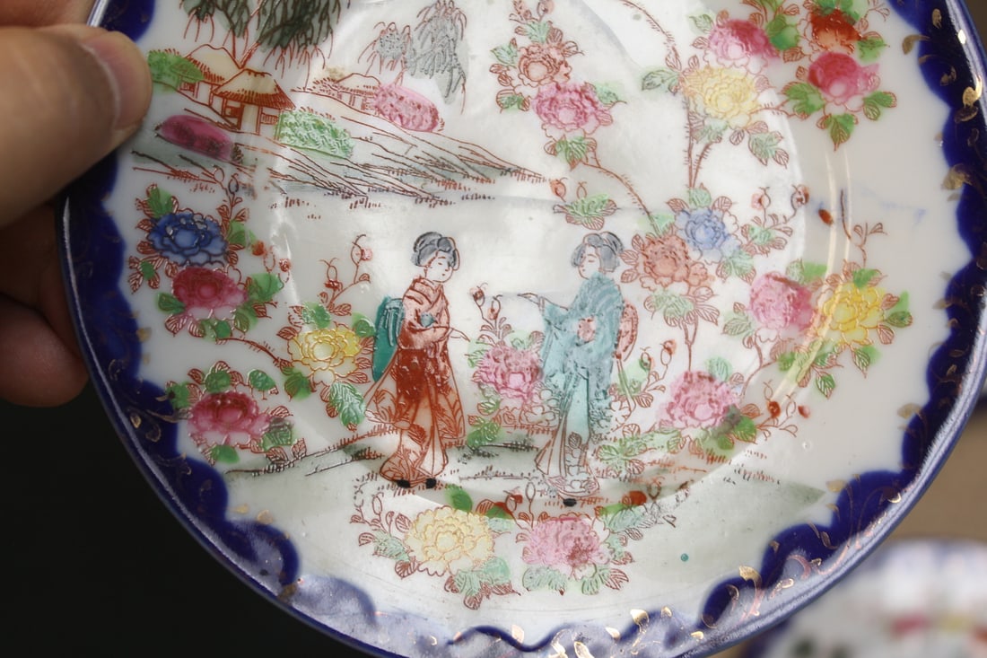 Lot of 3 Kutani Bread Plates - 3