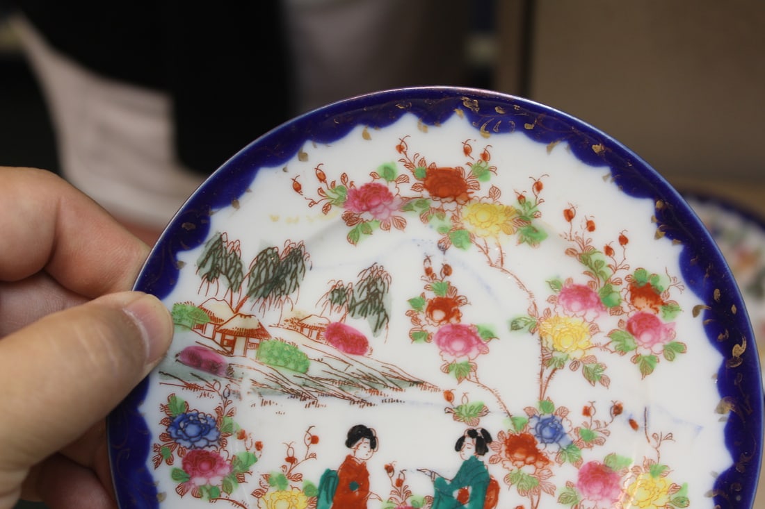 Lot of 3 Kutani Bread Plates - 4
