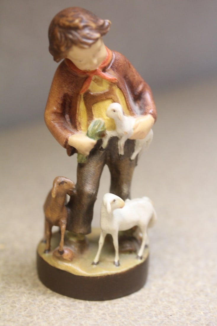 Well Carved Wooden Figurine: most likely German - 4 1/4 inches tall
