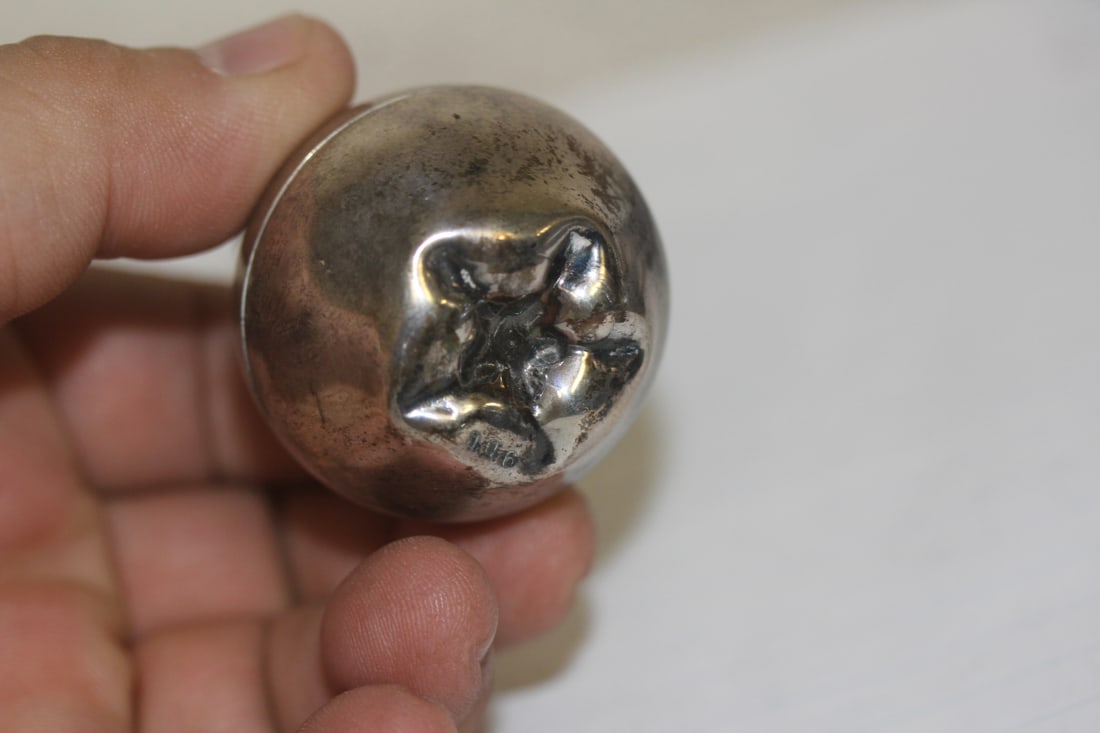 Marked 900 Silver Trinket Box - 4