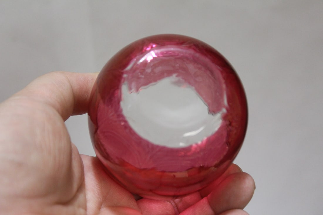 Lot of 8 Cranberry Glass Cups - 4