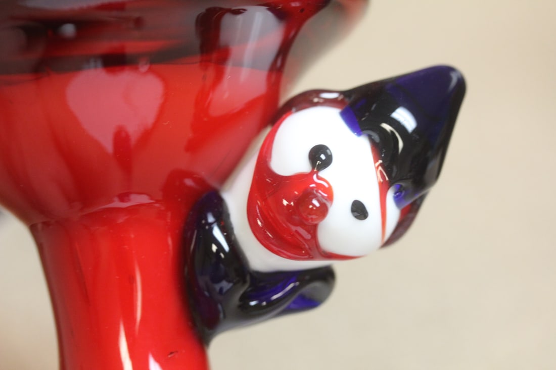 Murano Clown Stem Bowl (?) - 2