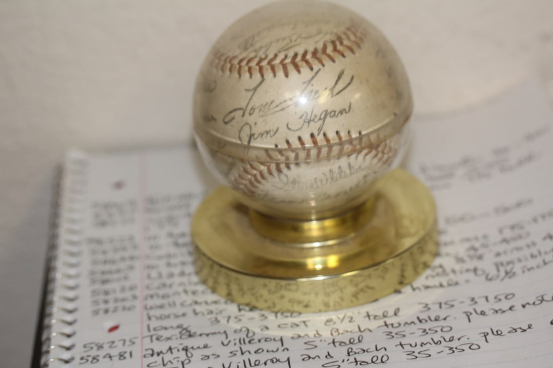 Plate Signed Baseball - 3