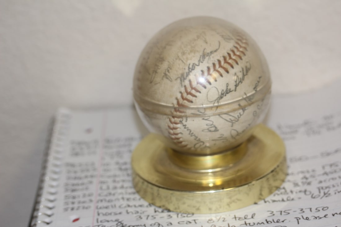 Plate Signed Baseball - 4