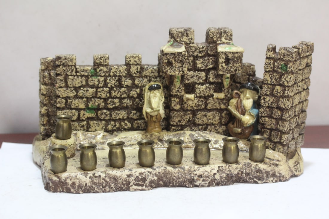 A Ceramic Castle: 10 inches across - marked