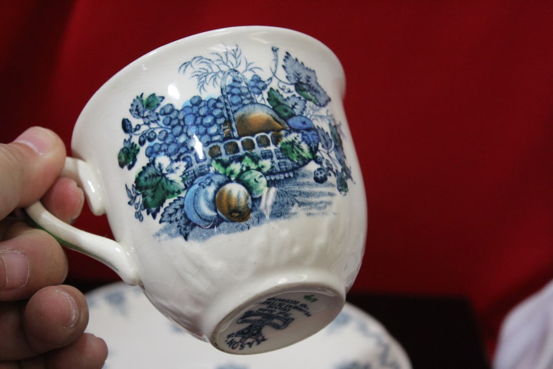 A Mason Fruit Basket Cup and Saucer - 3