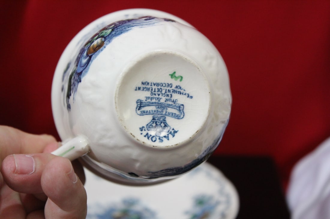 A Mason Fruit Basket Cup and Saucer - 4