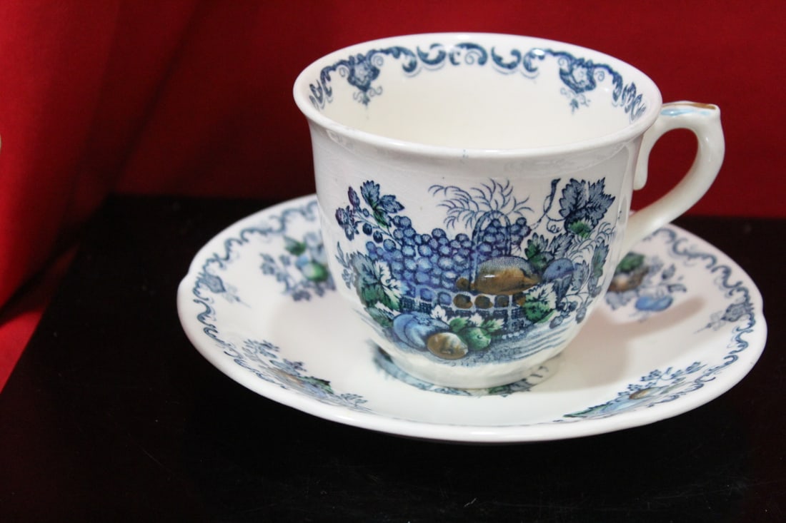 A Mason Fruit Basket Cup and Saucer - 2