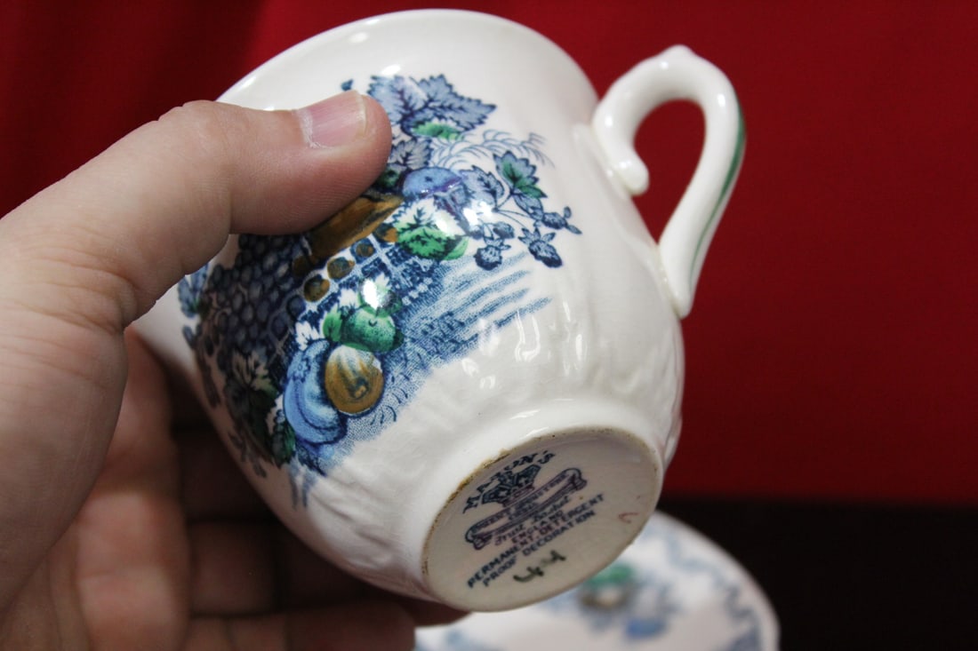 A Mason Fruit Basket Cup and Saucer - 4