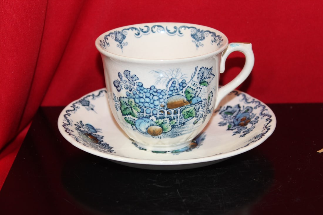 A Mason Fruit Basket Cup and Saucer - 2