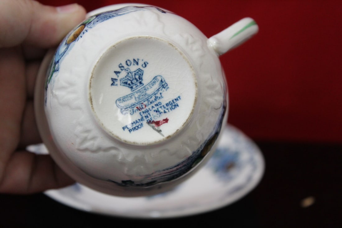 A Mason Fruit Basket Cup and Saucer - 4