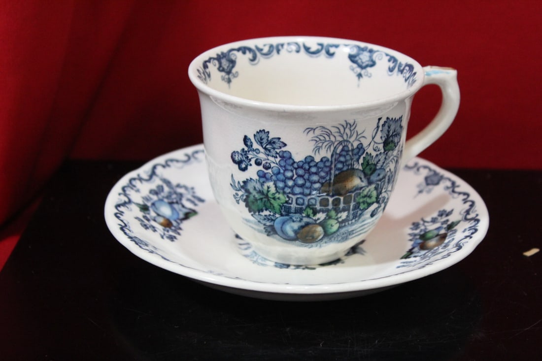 A Mason Fruit Basket Cup and Saucer - 2