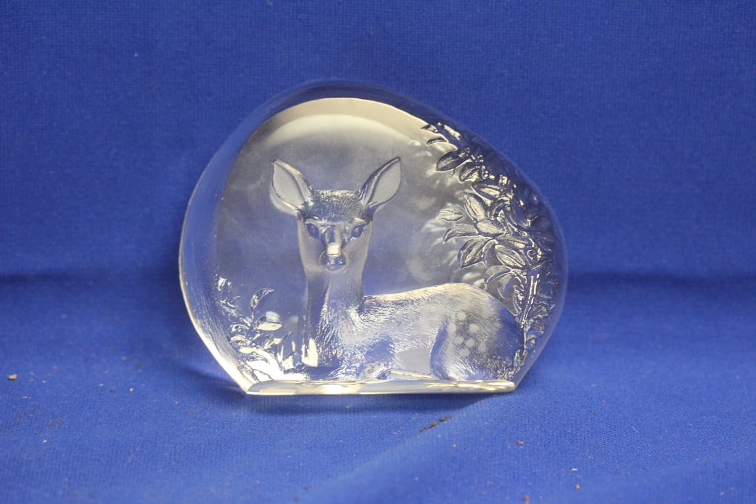Mats Johansson Crystal Paperweight - 2