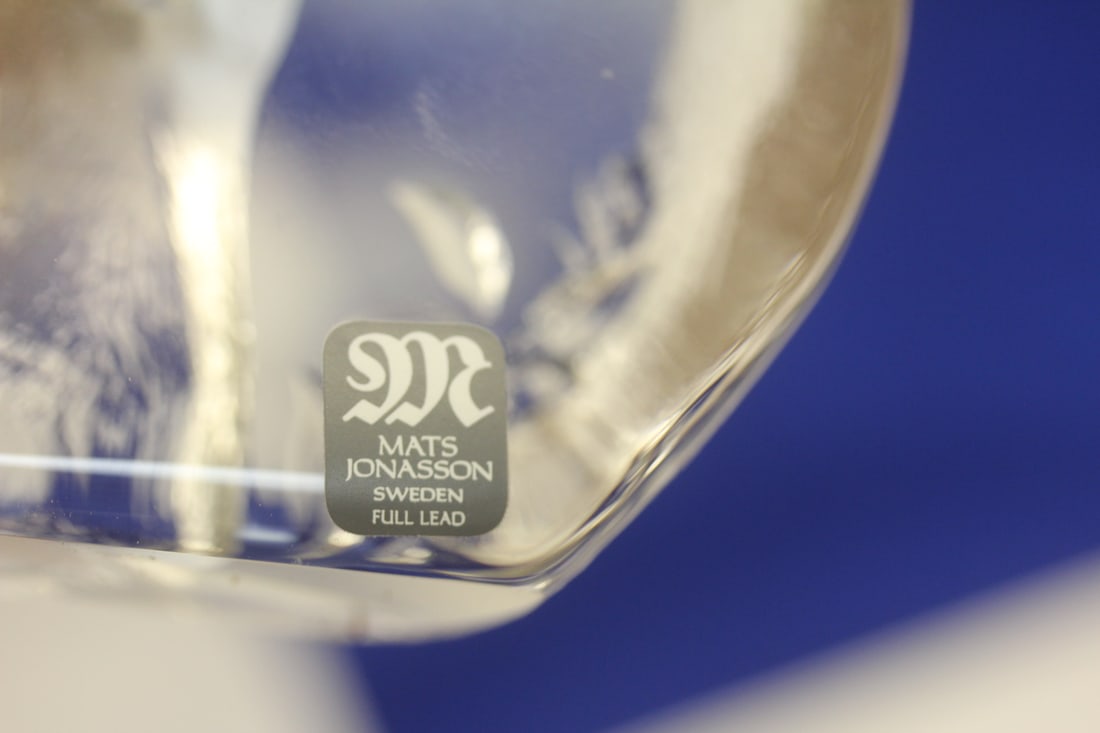 Mats Johansson Crystal Paperweight - 5