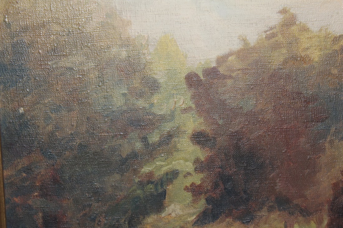 Oil on Canvas of Trees - 3
