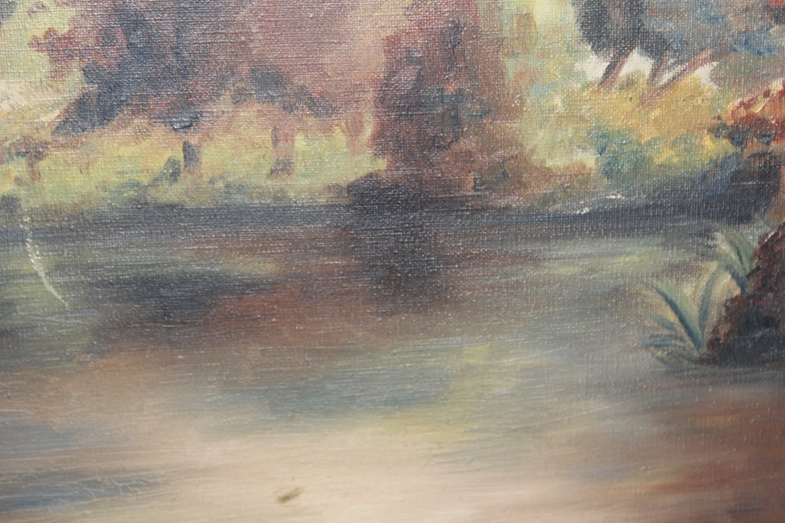 Oil on Canvas of Trees - 5